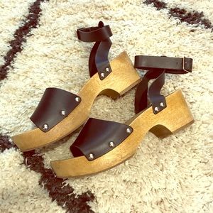 Lulus Wooden Platform Wedge Sandal
